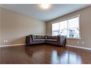 Living room hardwood flooring and Hunter Douglas wood blinds (whole house).jpg