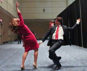 Justin Trudeau dancing to victory 2.jpg