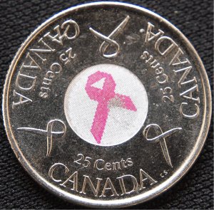 Quarter-2006-01-Cancer awareness-pink and white colorized ribbon and circle.jpg